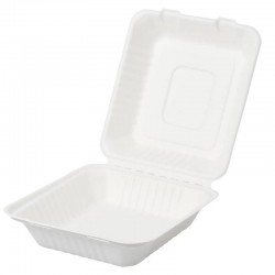 BOX POLPA 1100ml 22x20x8cm BIO COMPOSTABILE BYò 25pz