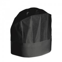 CAPPELLO GRAND CHEF CHIUSO CARTA NERO H.23cm 20pz