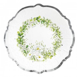 PIATTI LIBERTY 27cm WEDDING IN GREEN 8pz
