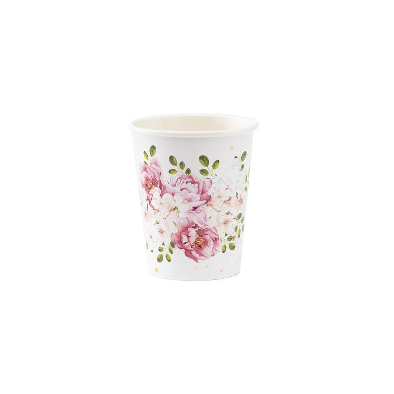 BICCHIERI 250cc QUEEN ROSE 8pz