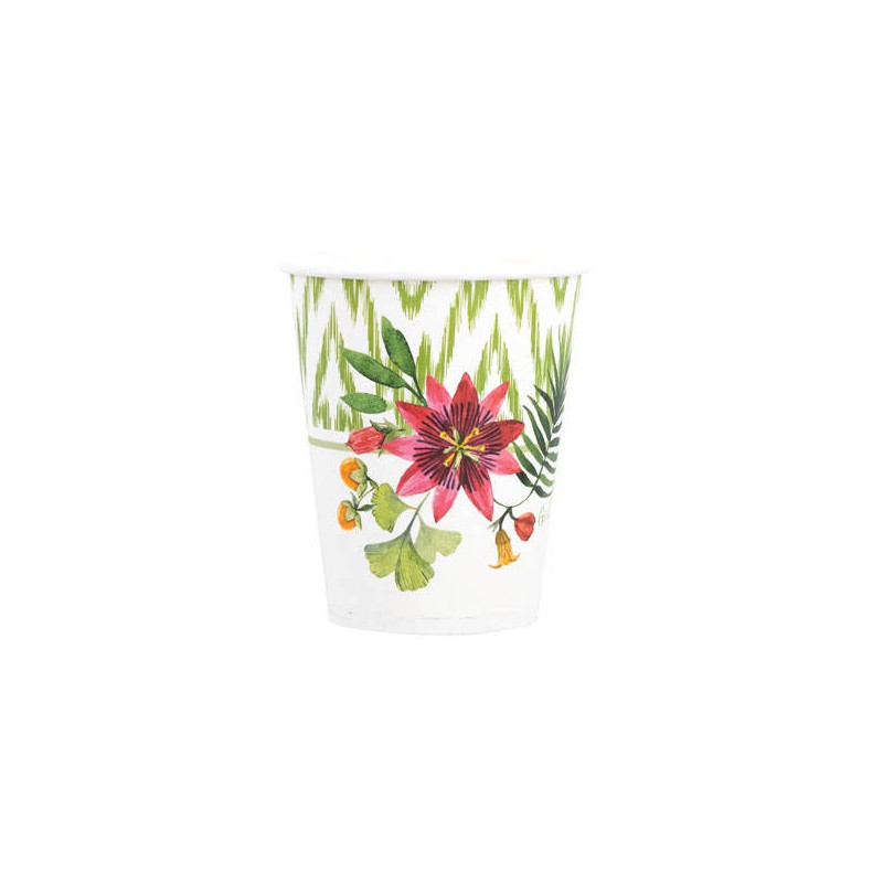BICCHIERI 250cc PASSION FLOWERS 8pz
