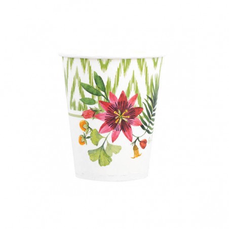 BICCHIERI 250cc PASSION FLOWERS 8pz