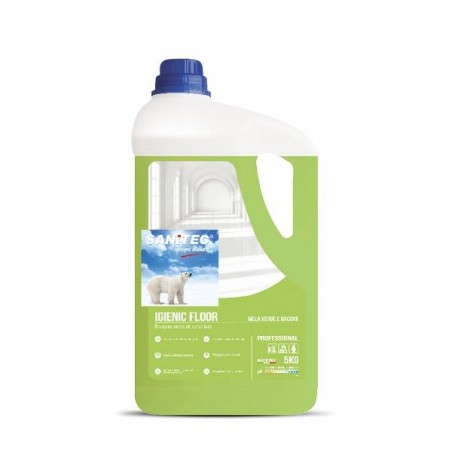 DETERGENTE PAVIMENTI IGIENIC FLOOR 5lt MELA VERDE E BACCHE SANITEC