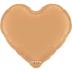 PALLONE MYLAR CUORE 18 45cm CARAMELLO