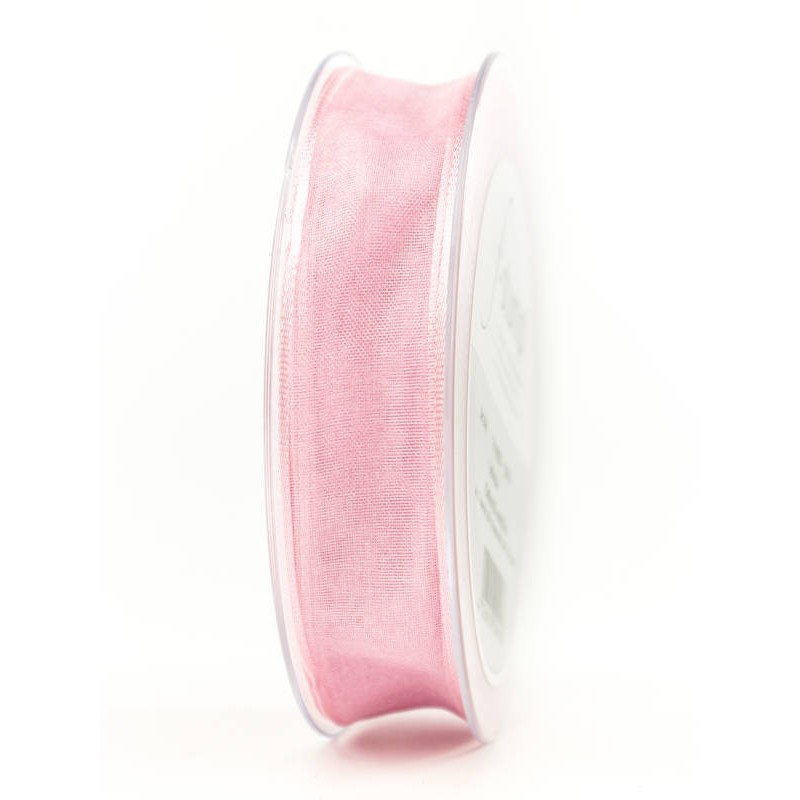 NASTRO TESSUTO CHIFFON mm40x20mt ROSA CHIARO