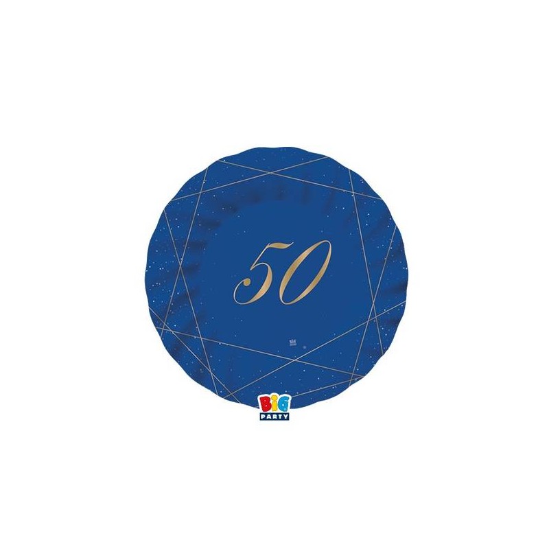 PIATTI ø20cm 50 ANNI BLUE GOLD 8pz