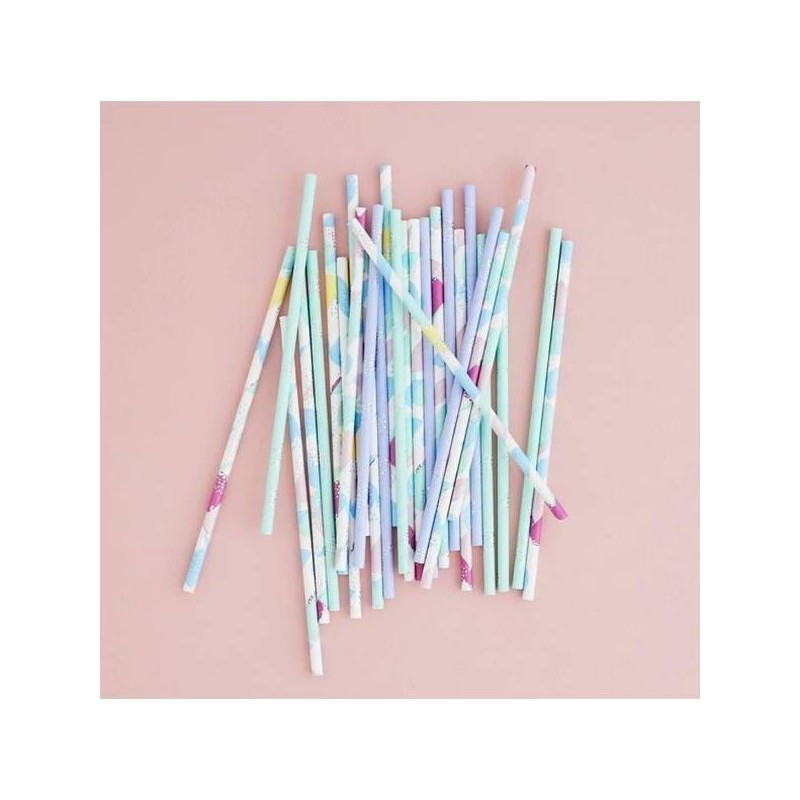 CANNUCCE IN CARTA COLORI PASTELLO