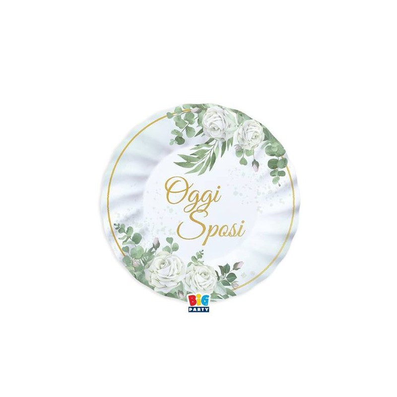 PIATTI ø20cm OGGI SPOSI EUCALIPTO 6pz