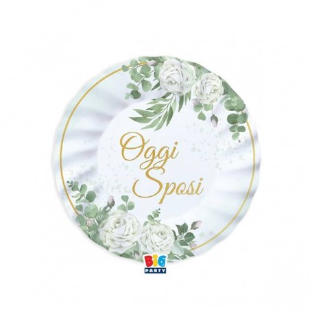 PIATTI ø20cm OGGI SPOSI EUCALIPTO 6pz