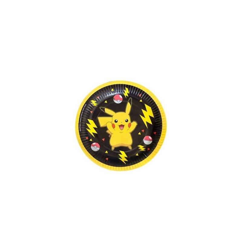 PIATTI CARTA DESSERT ø18cm POKEMON 8pz