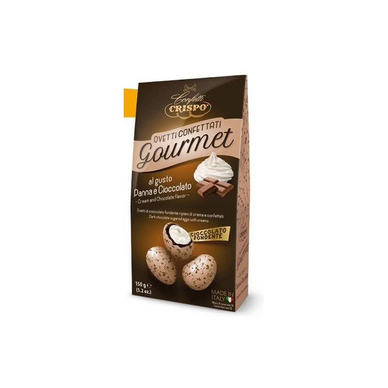 OVETTI CONFETTATI GOURMET ASTUCCIO 150gr PANNA E CIOCCOLATO