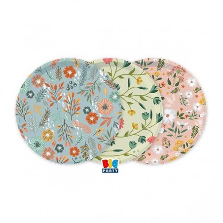 PIATTI ø22 SPRING FLOWERS 6pz ass.ti