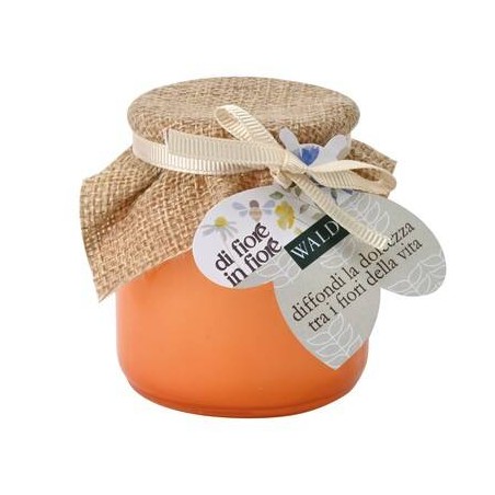 CANDELA VETRO ARANCIO ø7x7,5cm - FRUTTI ROSSI