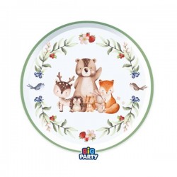 PIATTI ø18cm WOOD ANIMALS 6pz