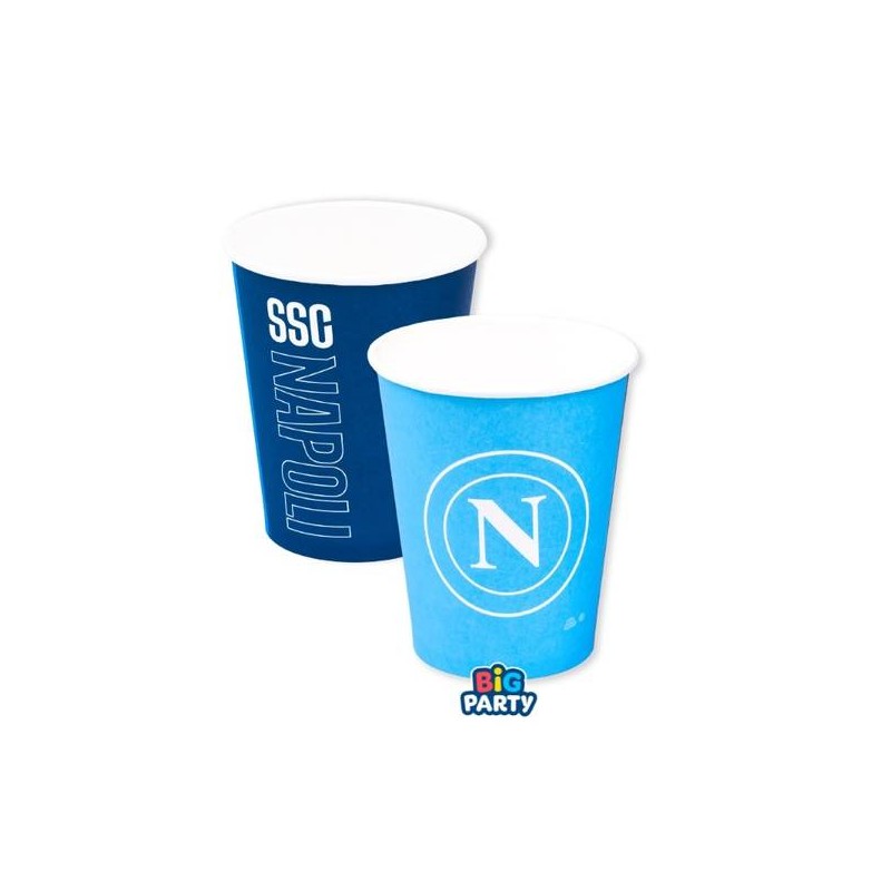 BICCHIERI 250cc SSC NAPOLI 6pz