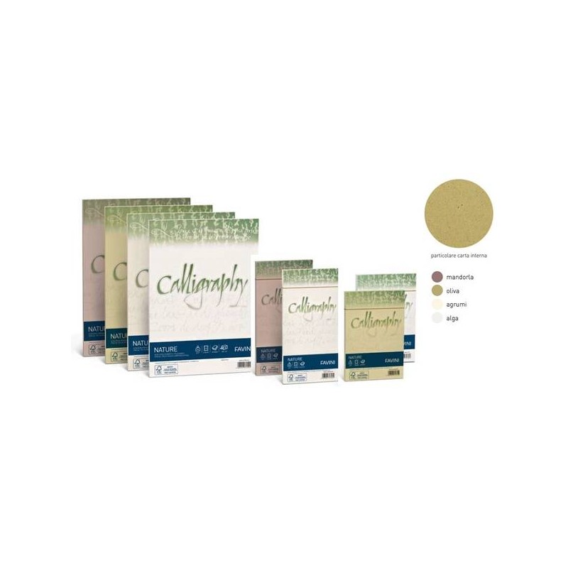 CARTA A4 NATURE 250gr RISMA 50fg MANDORLA