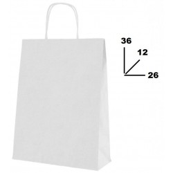 BORSA CARTA BIANCA MIS.26+12x36cm