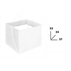 BORSA CARTA BIANCA MIS.37x33x33cm PIZZAPACK