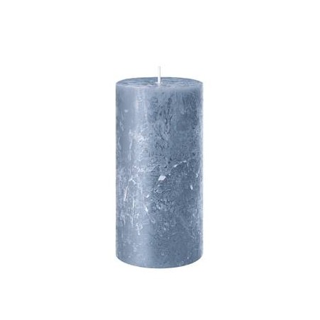 CANDELA MOCCOLO RUSTIC SAFE 8x6cm ZAFFIRO