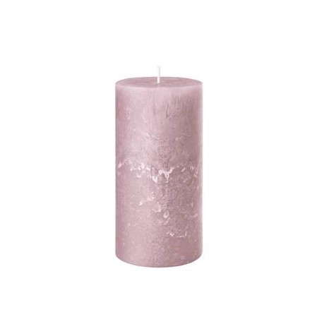 CANDELA MOCCOLO RUSTIC SAFE 8x6cm ROSA ANTICO