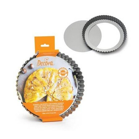 STAMPO CROSTATA ANTIADERENTE NEW F/DO MOBILE ø 20 H.3,5 DECORA
