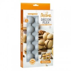 STAMPO SILICONE 15 MEZZA SFERA ø40x20h mm DECORA