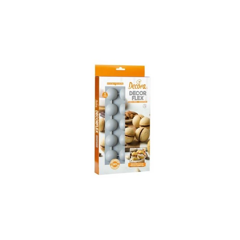 STAMPO SILICONE 15 MEZZA SFERA ø40x20h mm DECORA
