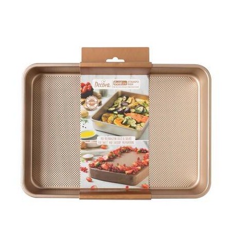 STAMPO GOLD LINE RETTANGOLARE ANTIADERENTE 34,7x24,5x5,5h cm