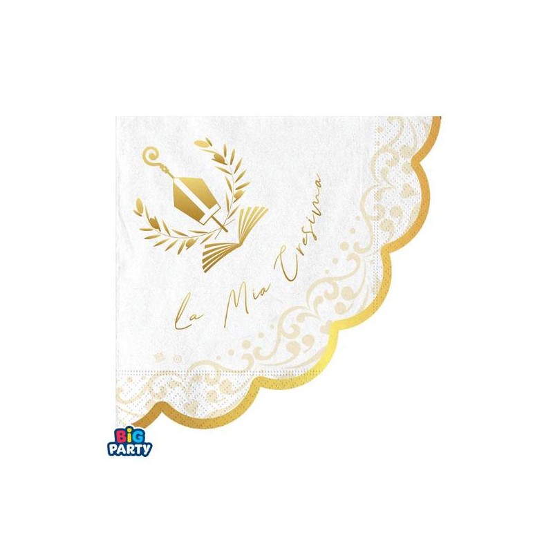 TOVAGLIOLI 25x25cm CRESIMA ELEGANT 16pz