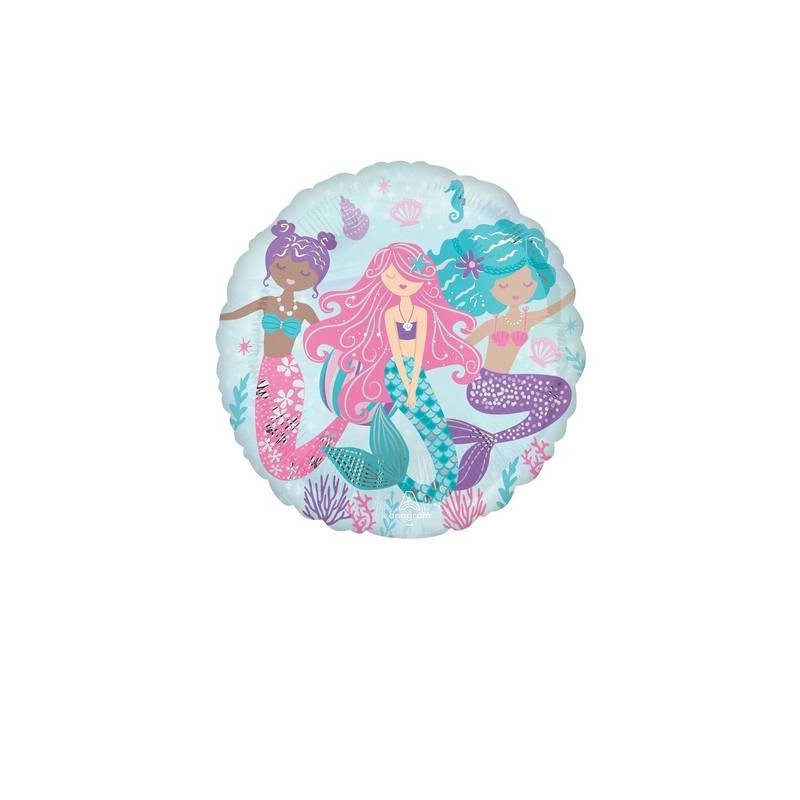 PALLONE MYLAR TONDO 17 43cm SIRENE