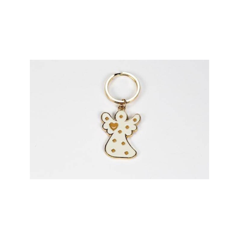 PORTACHIAVI ANGELO LACCATO BIANCO 2,5x4cm