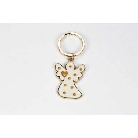 PORTACHIAVI ANGELO LACCATO BIANCO 2,5x4cm