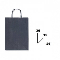 BORSA CARTA COLOR MIS.26+12x36cm BLU SCURO 561