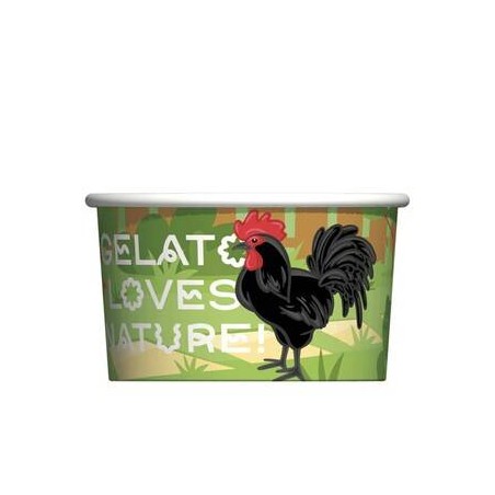 COPPETTA GELATO CARTA NATURE ANIMALS 120cc 250pz