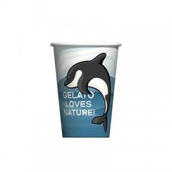 BICCHIERE PAP NATURE 300cc 10oz ANIMALS 50pz