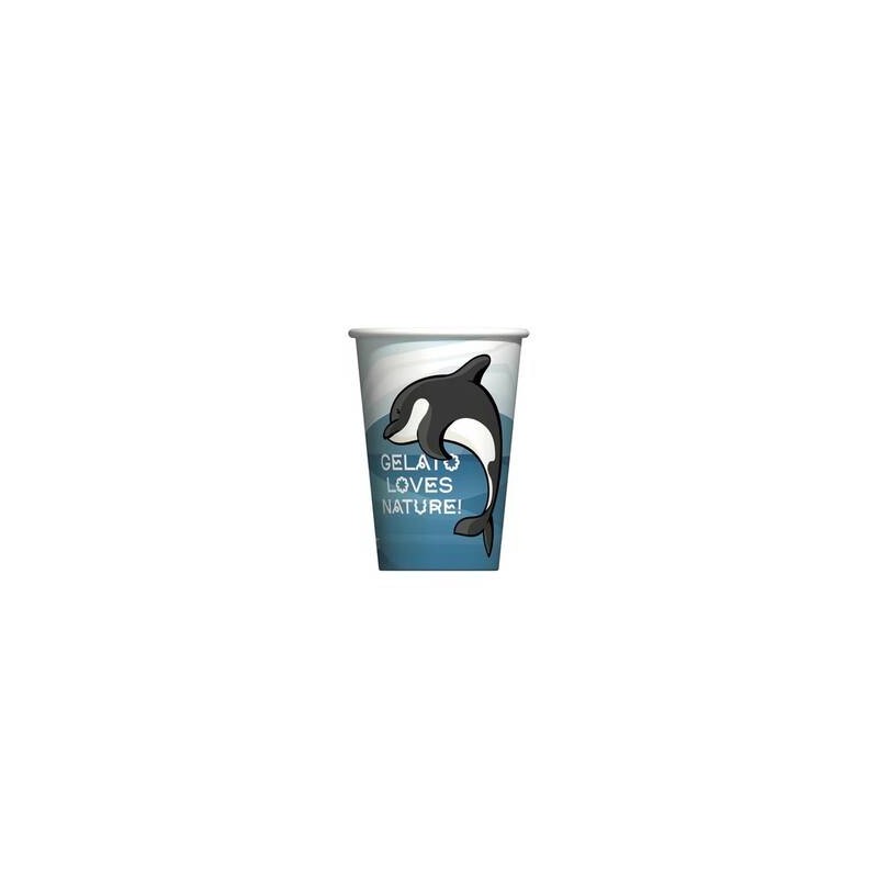 BICCHIERE PAP NATURE 300cc 10oz ANIMALS 50pz