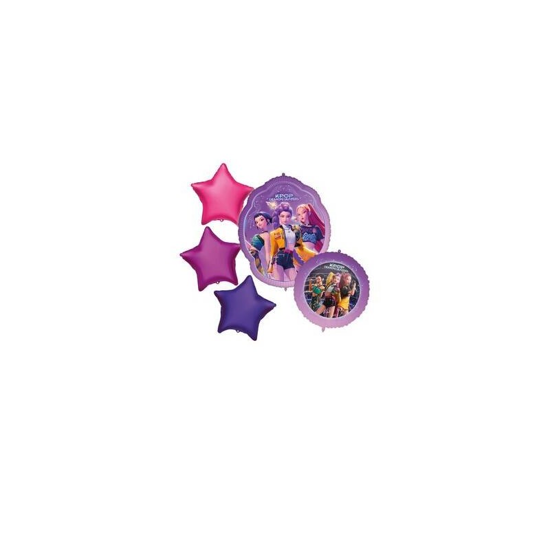 BOUQUET PALLONI MYLAR K-POP DEMON 5pz