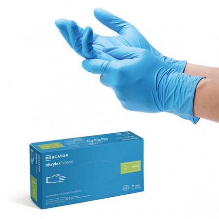 GUANTO NITRILE BLU ULTRAGRIP 3,5gr LYNCMED 100pz TG.S