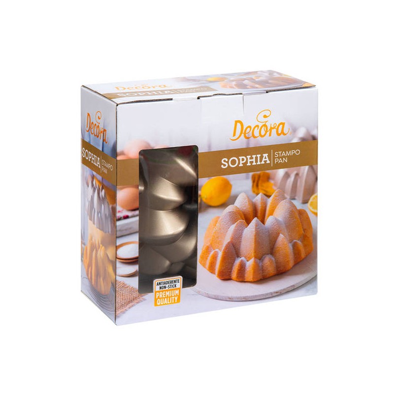 STAMPO ALLUMINIO PRESSOFUSO CHAMPAGNE SOPHIA ø24x10cm DECORA