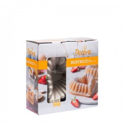 STAMPO ALLUMINIO PRESSOFUSO CHAMPAGNE MINI BEATRICE 16x16x6cm DECORA