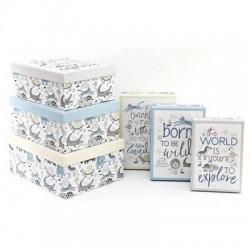 SCATOLA REGALO 29x21,5x11cm BABY ANIMAL 4/6