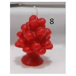 CANDELA PROFUMATA FORMA ALBERO ROSSO