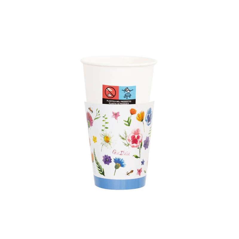 BICCHIERI 250cc E8 COVER BOTANICAL FLOWERS 8pz