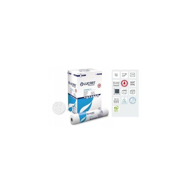 LENZUOLINO CARTA D.V. LUCART PROFESSIONAL STRONG 80 H.59cm 80mt