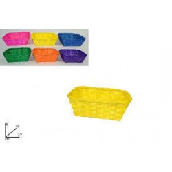 CESTINO RETANGOLARE COLORI ASS.TI 1pz
