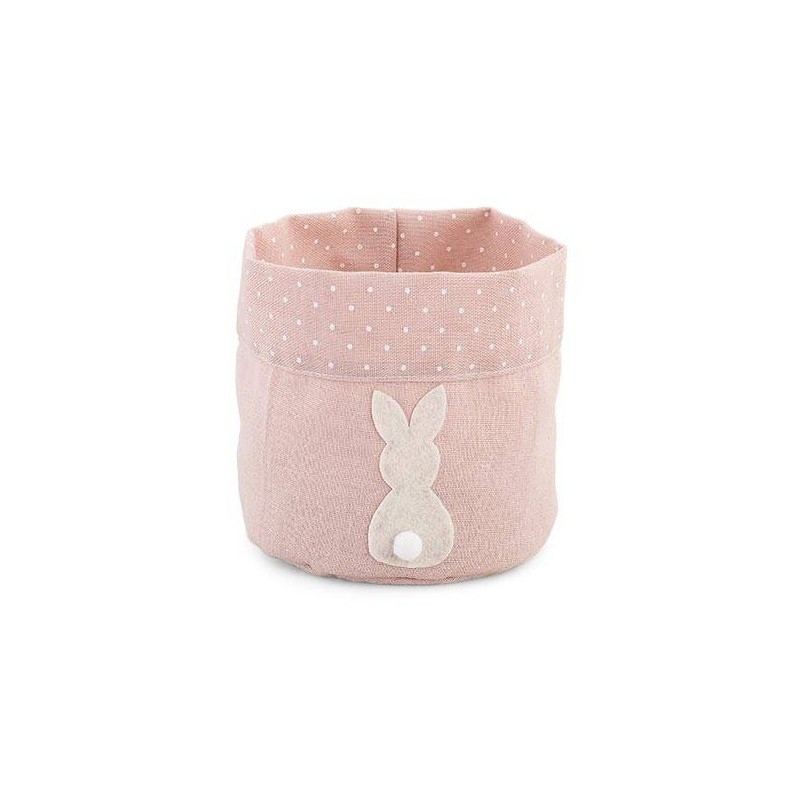 SACCOCCIO ROSA CONIGLIETTO ø11cm H.12cm