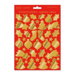 ETICHETTE NATALIZIE FORME METAL 24x17cm ELLEBI