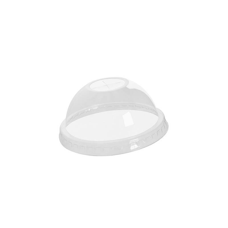 COPERCHI BICCHIERI PET TRASPARENTI 200/250/300/350 SLIM DOME 50pz