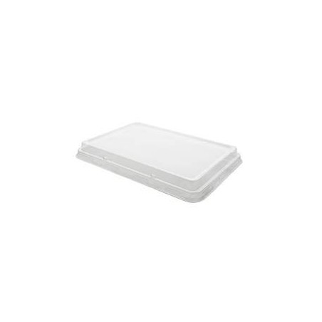 COPERCHIO RETTANGOLARE R-PET 23x15cm PER VASCHETTA POLPA 900/1200ml 40pz BYò