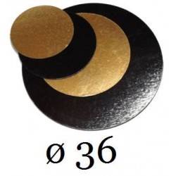 DISCHI CARTONE ORO/NERO LISCI 2400gr/mq ø36 10kg